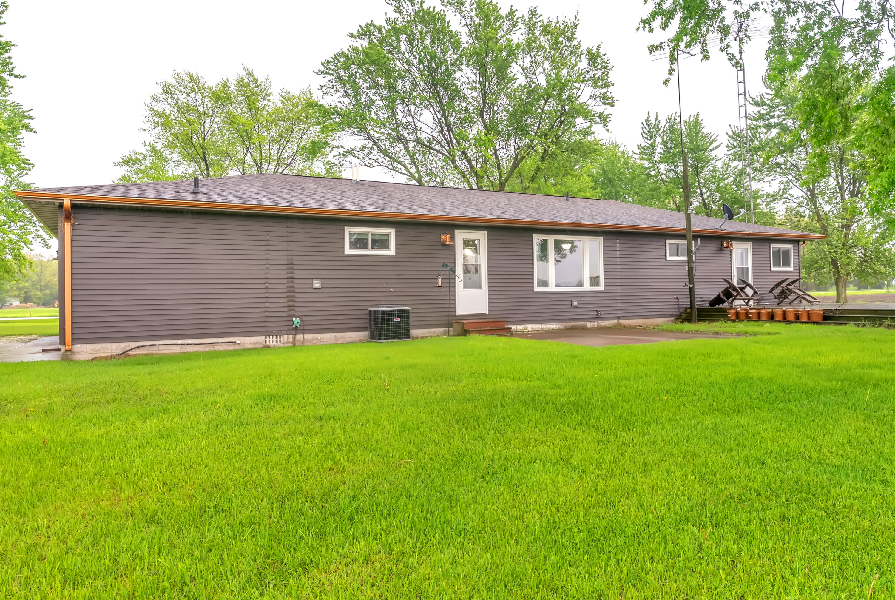 2204 South Meridian Road Morocco, IN 47963 - Photo 25 of 35 a front view of house with yard and green space