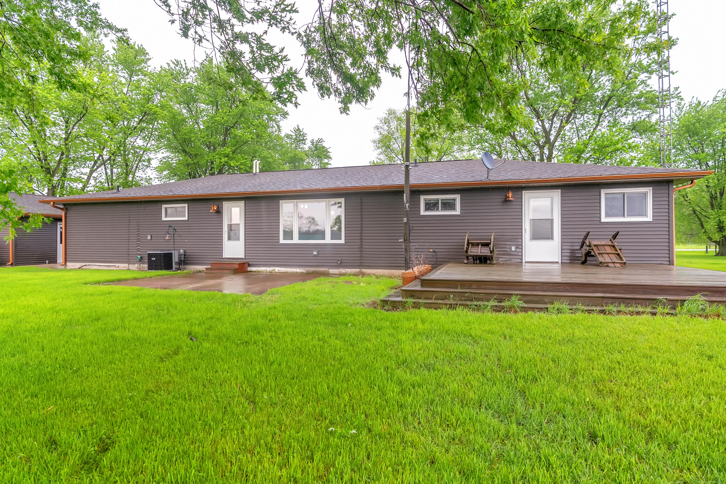 2204 South Meridian Road Morocco, IN 47963 - Photo 28 of 35 a front view of a house with yard patio and green space
