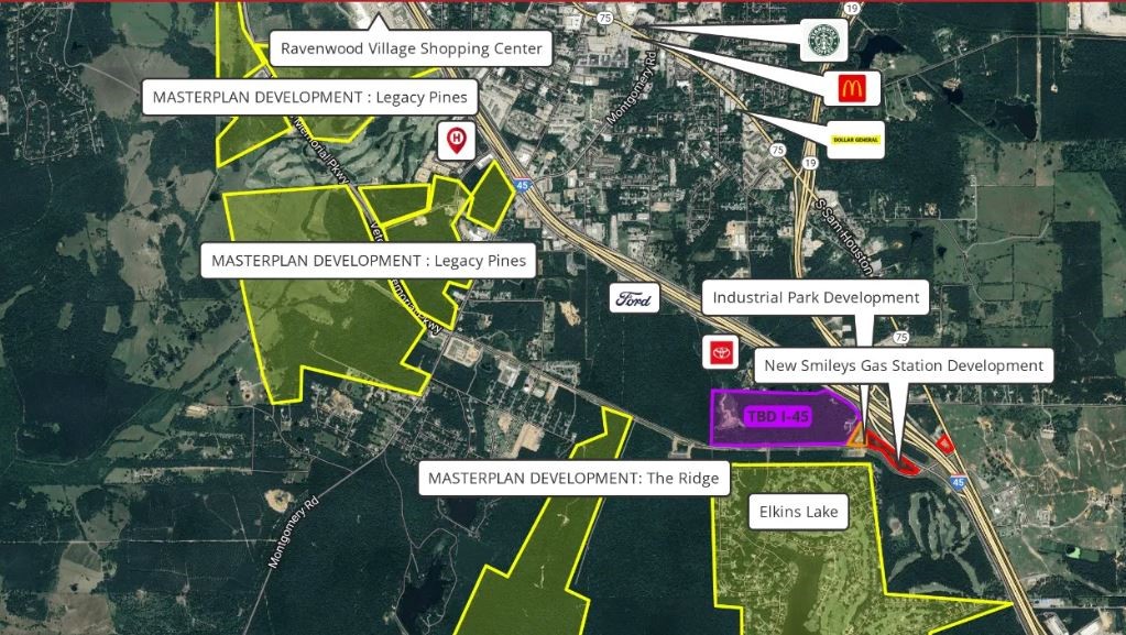 0 Interstate 45 South Huntsville, TX 77340 - Photo 13 of 13 an aerial view of residential houses with outdoor space and street view