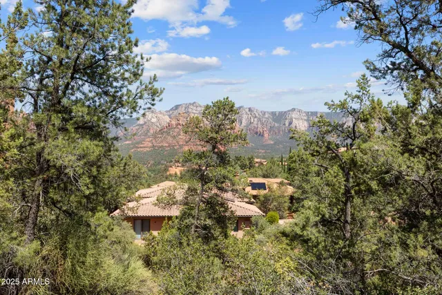 a view of a house with a tree