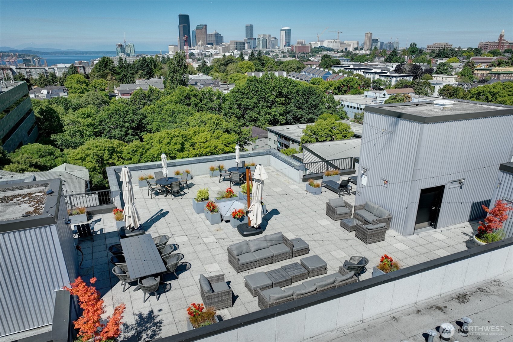303 23rd Avenue South, Unit 506 Seattle, WA 98144 - Photo 26 of 36 an aerial view of a house with outdoor seating