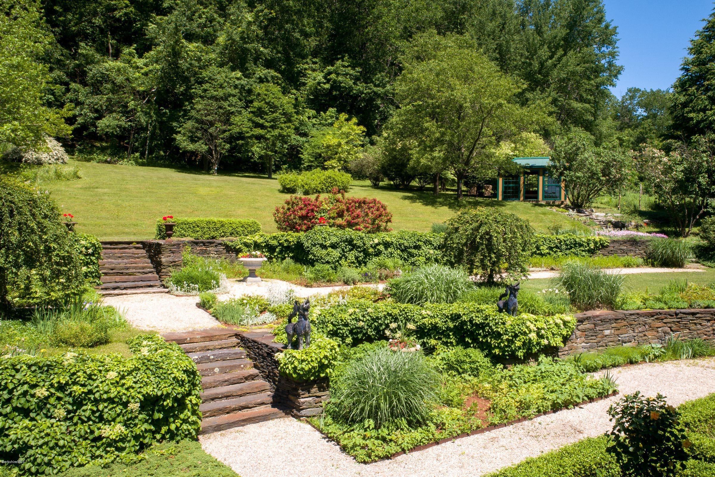 119 Under Mountain Road Lenox, MA 01240 - Photo 39 of 46 a view of a garden with pathway