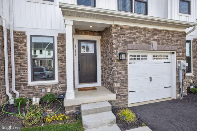 a front view of a building with a shower