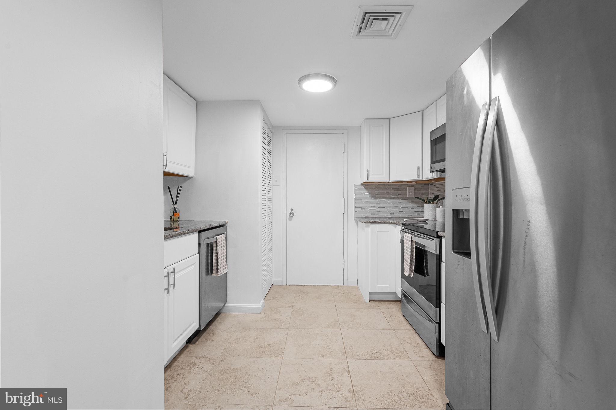 1515 South Arlington Ridge Road, Unit 703 Arlington, VA 22202 - Photo 17 of 44 a kitchen with a refrigerator and a sink