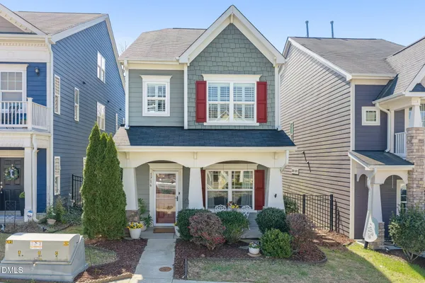 a front view of a house