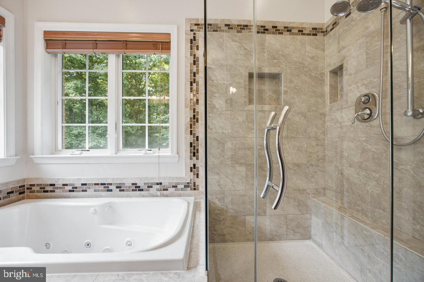 3723 Bay Road Street, MD 21154 - Photo 20 of 49 Custom shower glass Terrazo base, dual showerheads