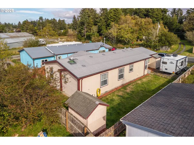 a bird view of a house