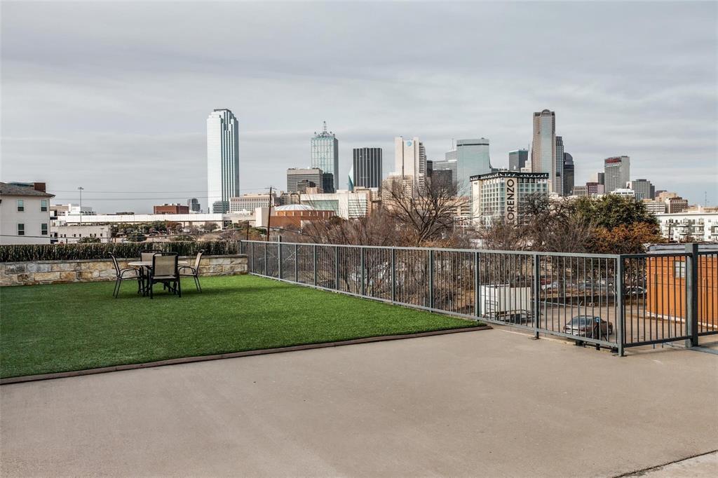 1001 Belleview Street, Unit 104 Dallas, TX 75215 - Photo 22 of 22 a view of a city from a terrace