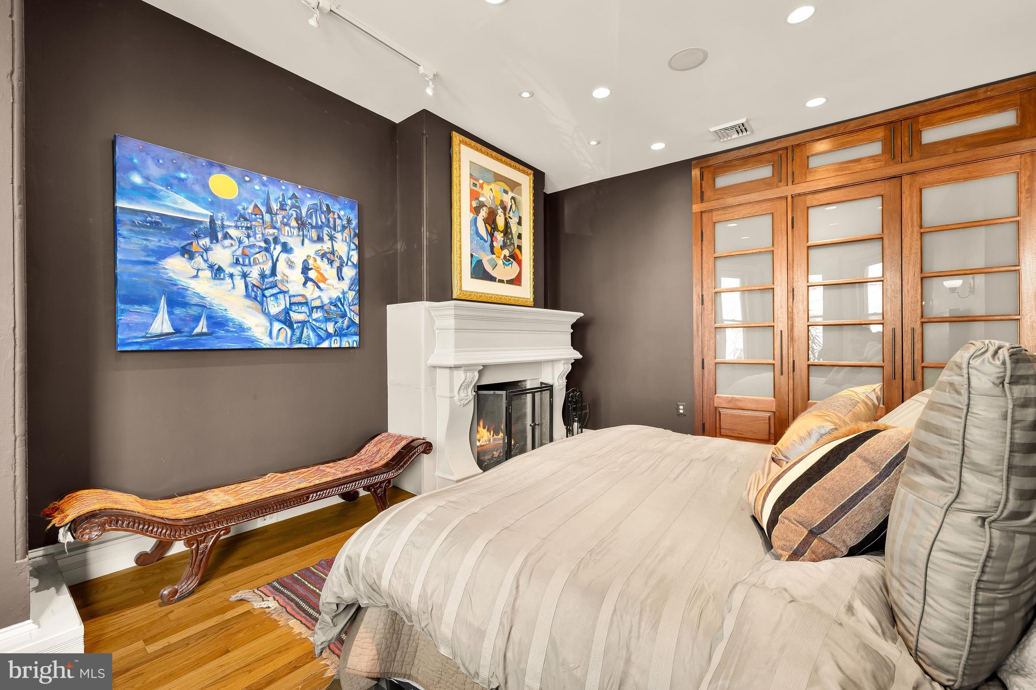 1436 Q Street Northwest Washington, DC 20009 - Photo 22 of 45 a bed room with a bed and a large window