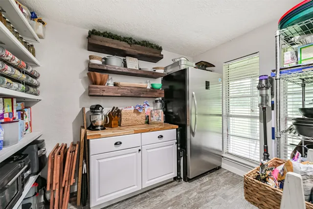 a view of storage and utility room