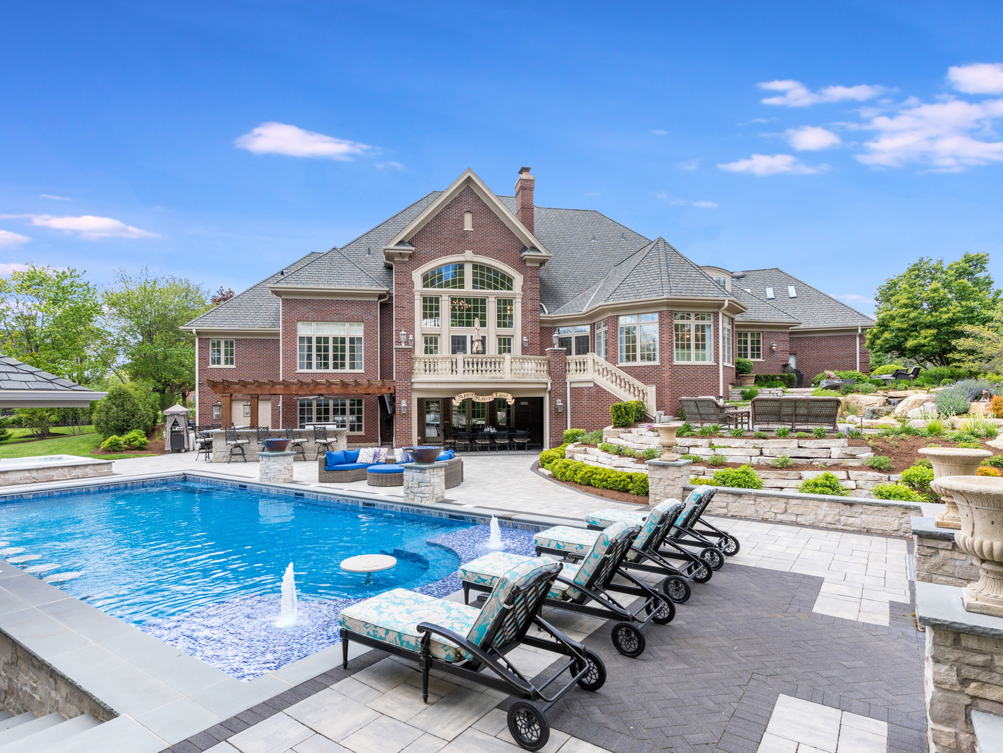 4N881 Old Farm Road St. Charles, IL 60175 - Photo 52 of 66 a view of a house with swimming pool and sitting area