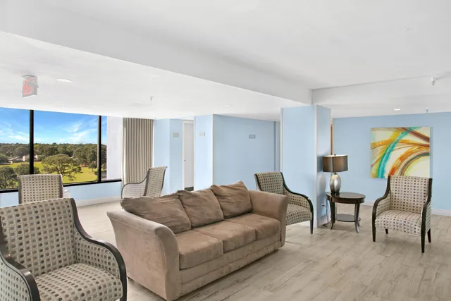 a view of a city with tall buildings in the background