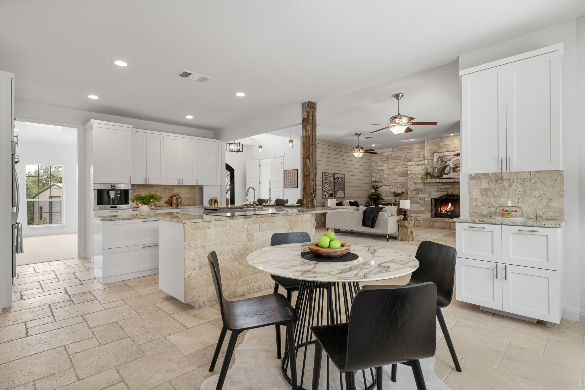 1129 Cedar Pass Road Driftwood, TX 78619 - Photo 12 of 40 A built in coffee maker is the icing on the cake to this beautiful kitchen!