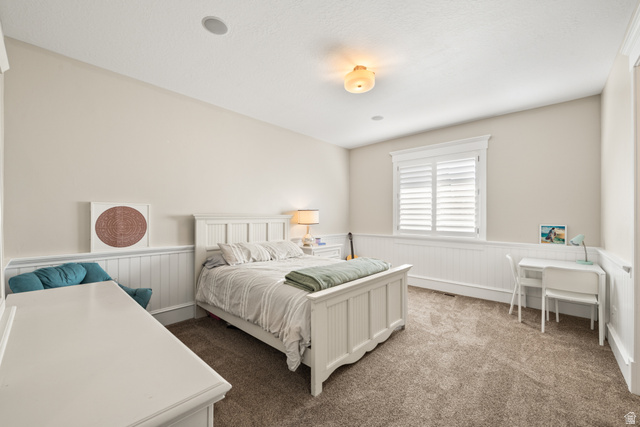 1205 North Elk Rdg Lane, Unit 202 Alpine, UT 84004 - Photo 48 of 88 Carpeted room featuring wainscoting, white trim, a window with plantation shutters, and recessed ceiling lighting