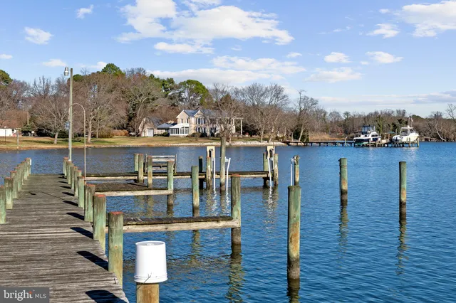 a view of wooden floor with a lake