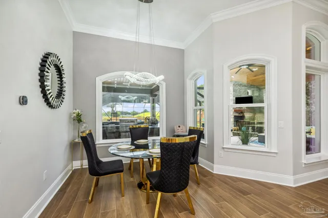 a bathroom with double vanity sink and mirror