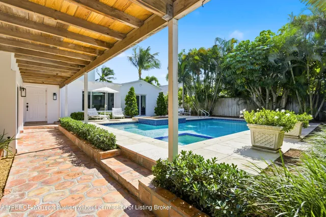 a view of a lake with outdoor space
