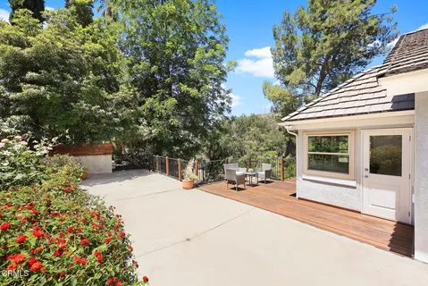 a view of a house with a patio