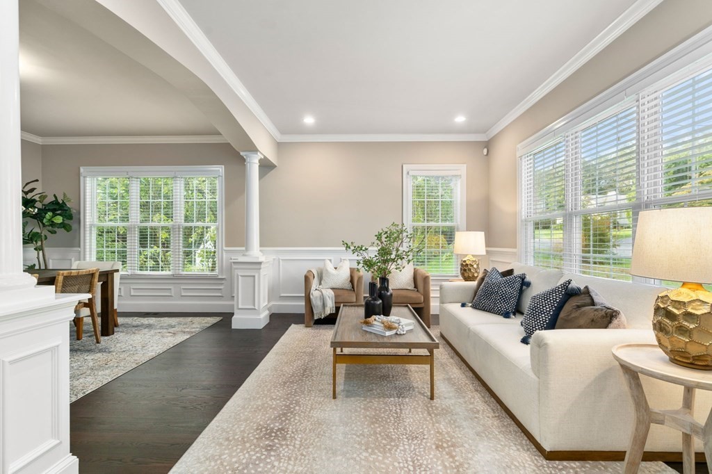 29 Smith Street Needham, MA 02492 - Photo 5 of 31 a living room with furniture and a large window