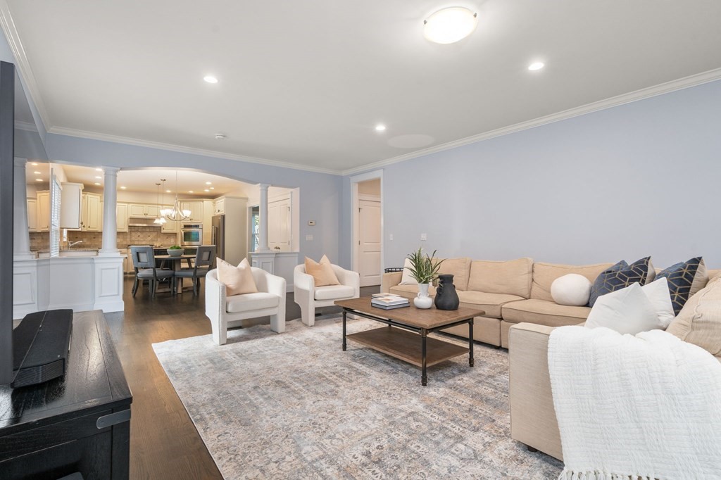 29 Smith Street Needham, MA 02492 - Photo 10 of 31 a living room with furniture and a large window