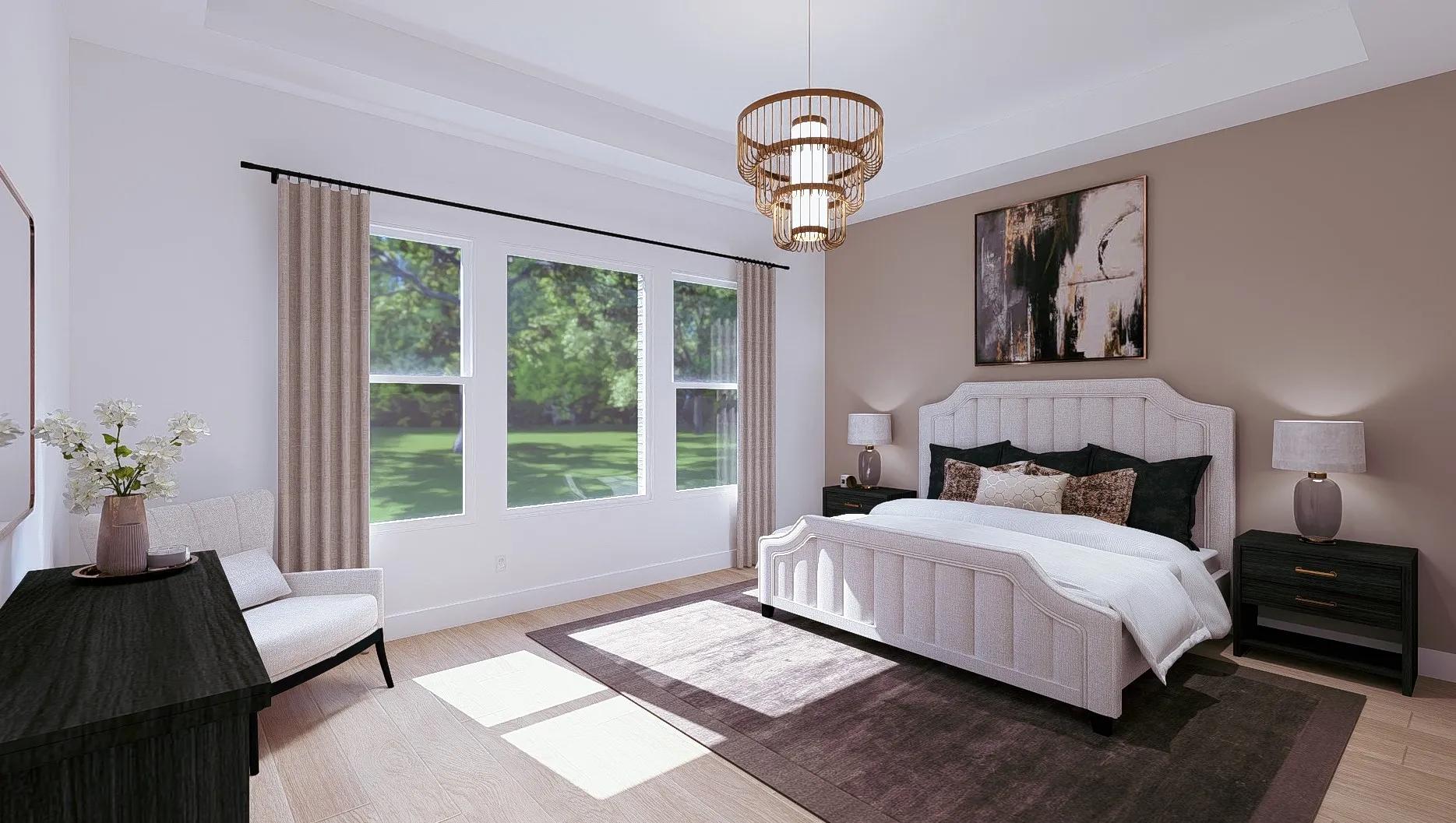 101 Old Eagle Road Georgetown, TX 78633 - Photo 13 of 23 a bedroom with a large bed and a couch