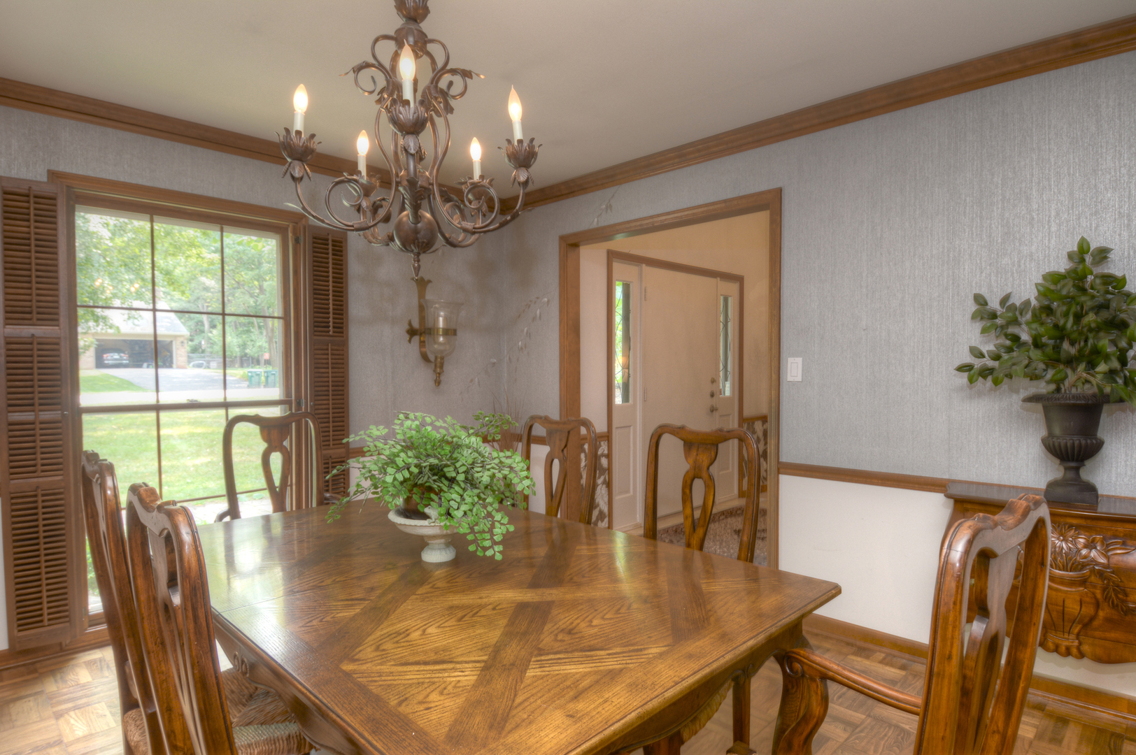 4-n034 Thornapple Road St. Charles, IL 60174 - Photo 13 of 44 a view of a dining room with furniture and a chandelier