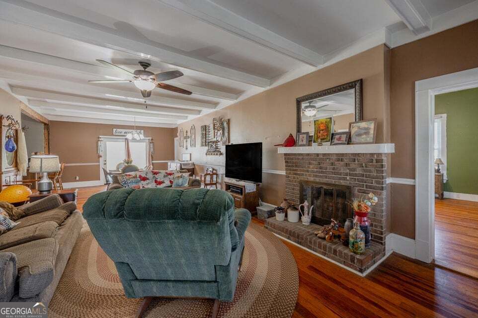 69 Myers Avenue Trion, GA 30753 - Photo 10 of 51 a living room with furniture and a fireplace