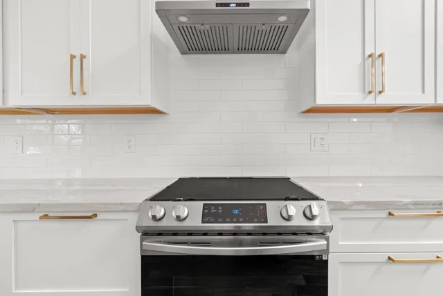 a close view of stove top oven