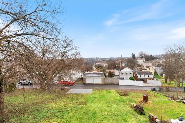 a view of a lake with houses