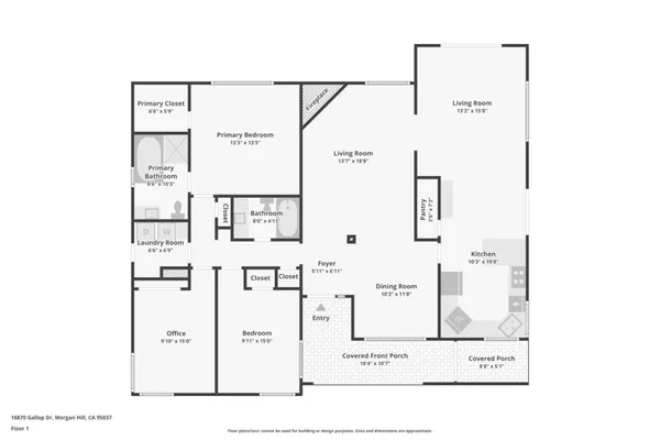 $1,299,999 | 16870 Gallop Drive, Morgan Hill, CA 95037