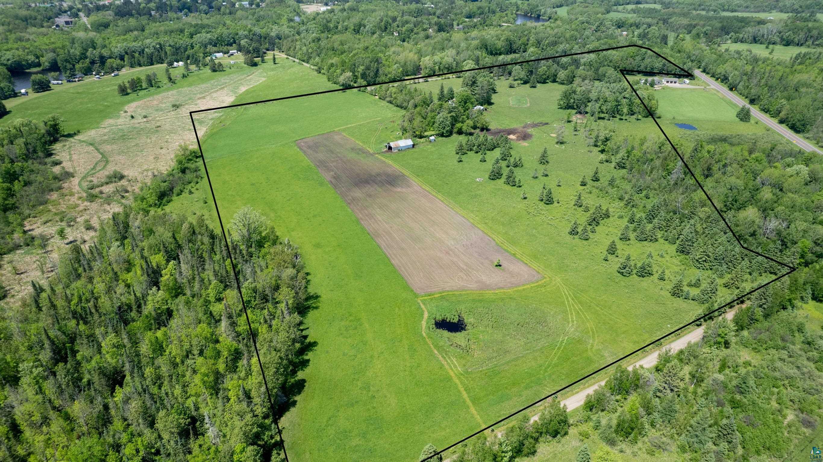 Drone / aerial view with a rural view