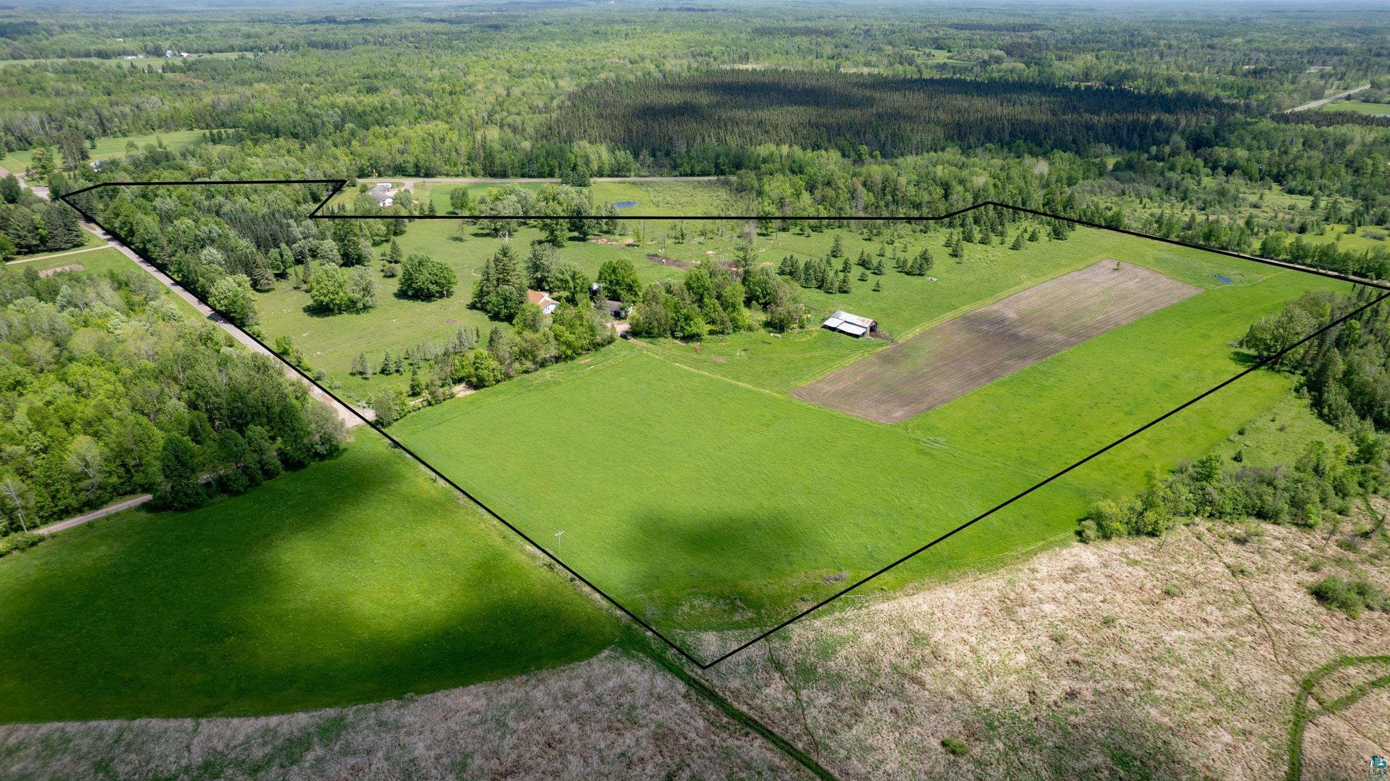 Aerial view featuring a rural view