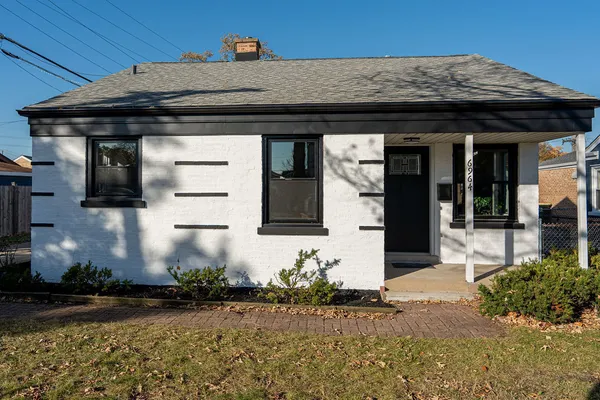 a front view of a house