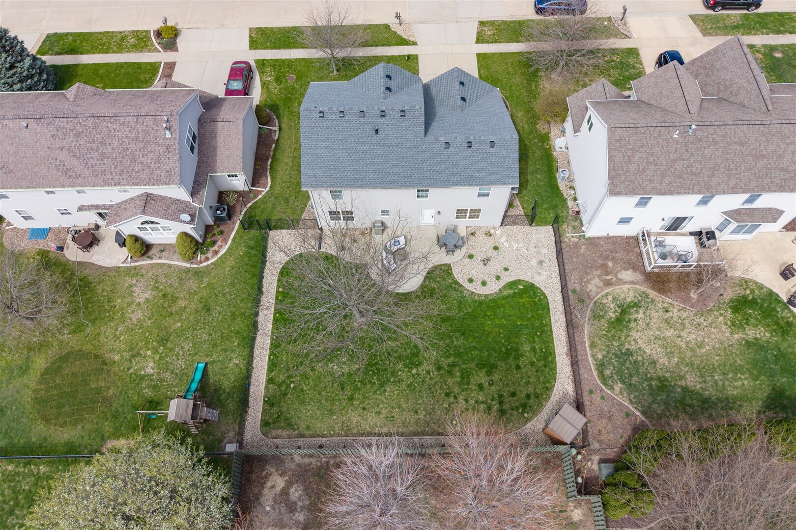 3291 Red Jasper Street Normal, IL 61761 - Photo 9 of 48 an aerial view of a house with a garden