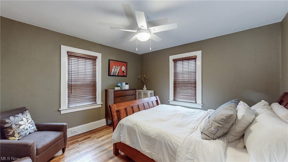 3316 Avalon Road Cleveland, OH 44120 - Photo 17 of 42 Bedroom featuring light wood-type flooring and ceiling fan