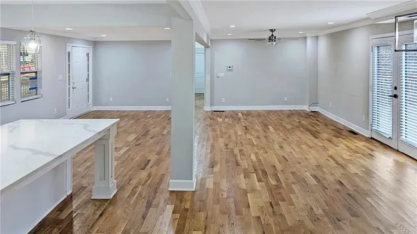 a view of bathroom with dual sinks