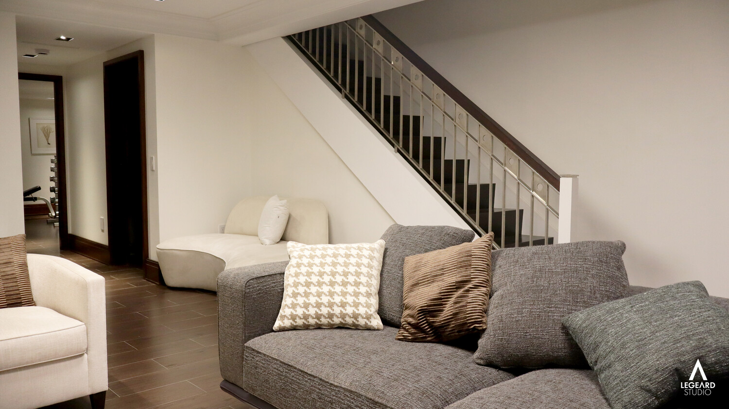 46 East 66th Street Manhattan, NY 10065 - Photo 42 of 64 a living room with furniture and a stairs