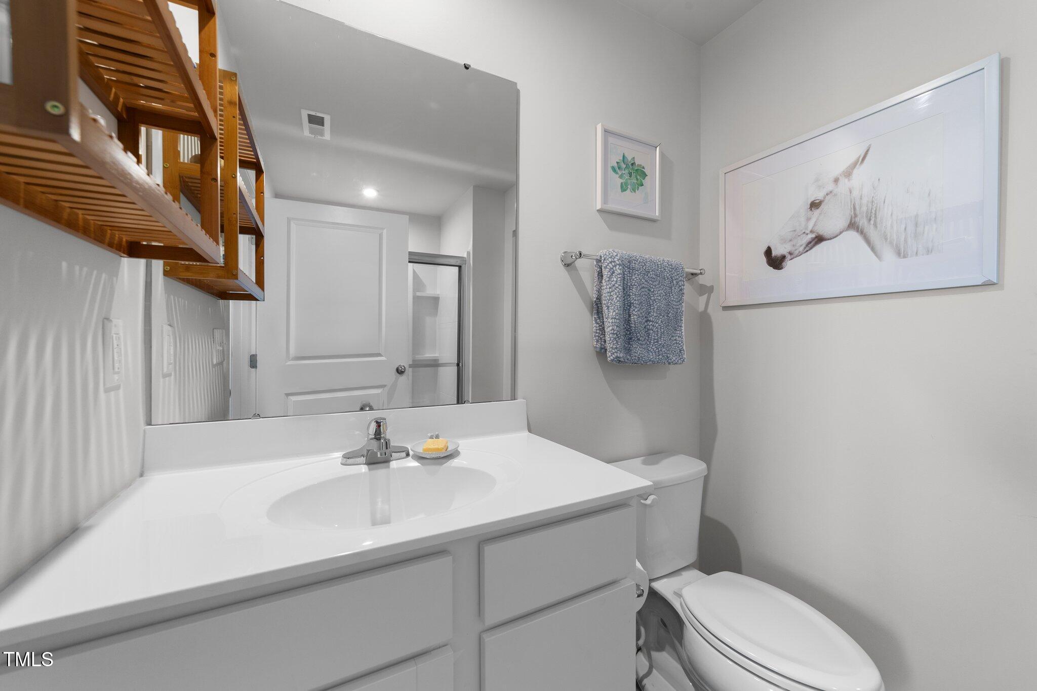 45 Florentine Court Angier, NC 27501 - Photo 6 of 27 a bathroom with a sink toilet and mirror