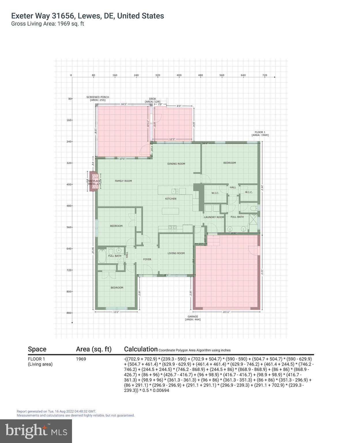 31656 Exeter Way Lewes, DE 19958 - Photo 27 of 46 GLA Floor Plan
