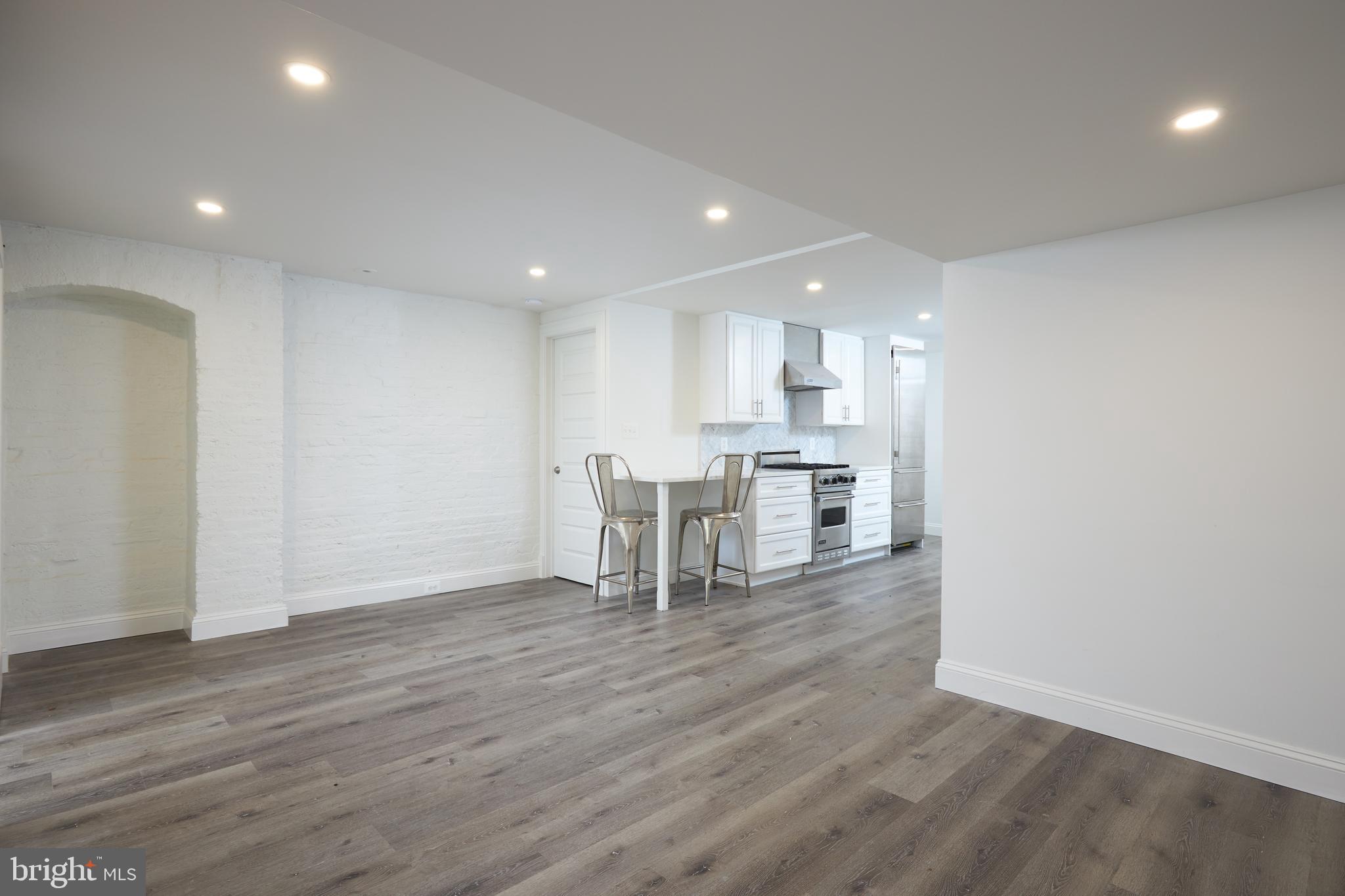 1715 Q Street Northwest, Unit B Washington, DC 20009 - Photo 5 of 41 Dining/Living with view of Kitchen