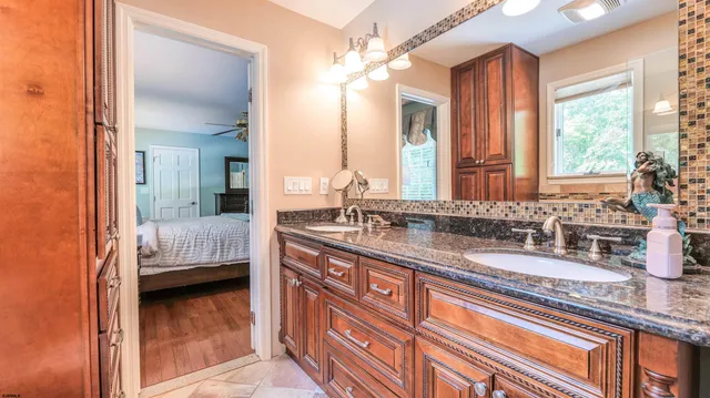 a room with furniture and white walls