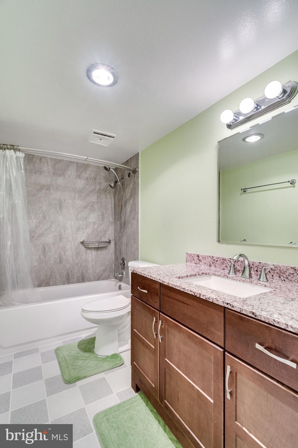 6101 Edsall Road, Unit 905 Alexandria, VA 22304 - Photo 32 of 62 a bathroom with a sink a toilet and shower