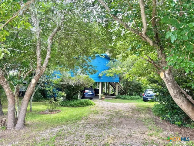 a view of a volley ball court