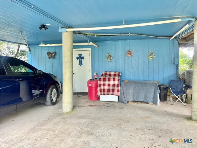 a view of a car garage