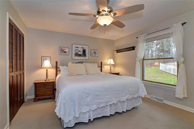163 Glen Rape Road Rochester, PA 15074 - Photo 15 of 25 Master Bedroom has a neutral color palette, (2) DBL Closets and a private, FULL Bath.