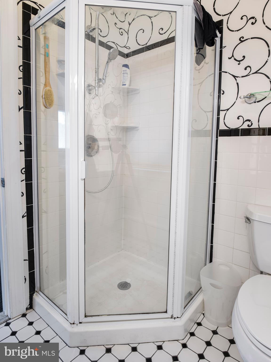 442 Old Eagle School Road Wayne, PA 19087 - Photo 26 of 39 a bathroom with a glass shower door