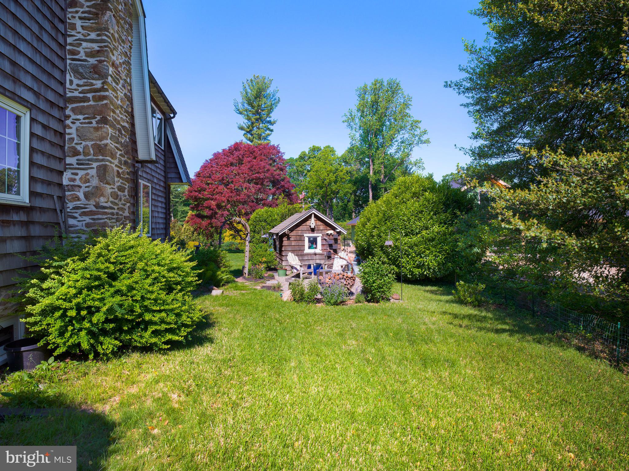 442 Old Eagle School Road Wayne, PA 19087 - Photo 35 of 39 a house view with a garden space