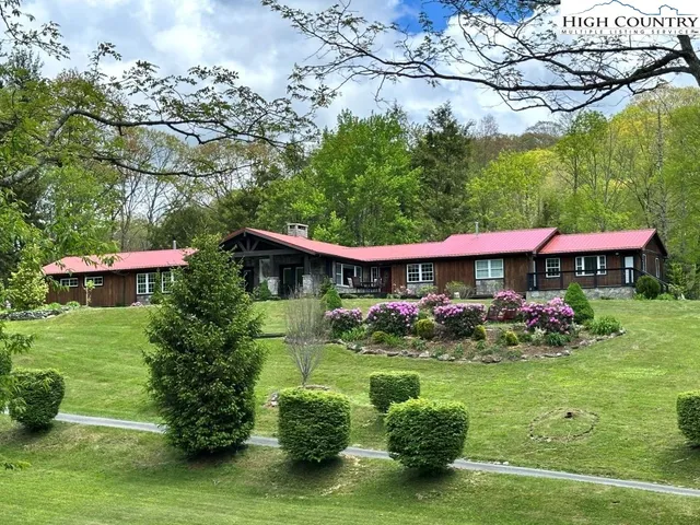 a view of a garden with a bench under an umbrella