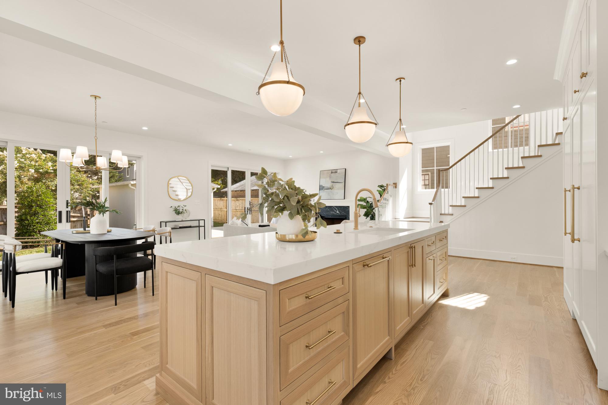 4427 Ridge Street Chevy Chase, MD 20815 - Photo 8 of 42 a large white kitchen with lots of counter space