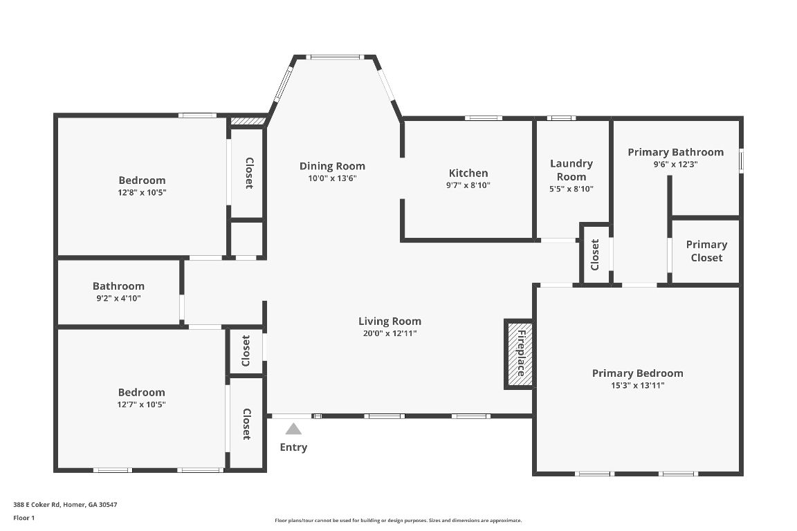388 East Coker Road Homer, GA 30547 - Photo 52 of 52 Floor Plan